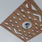 Ekena Millwork Chevron Wood Fretwork Pierced Ceiling Medallion, Walnut, 20"OD x 5 1/8"ID x 3/8"T CMWP20X20X0375CHWA - alternate 6